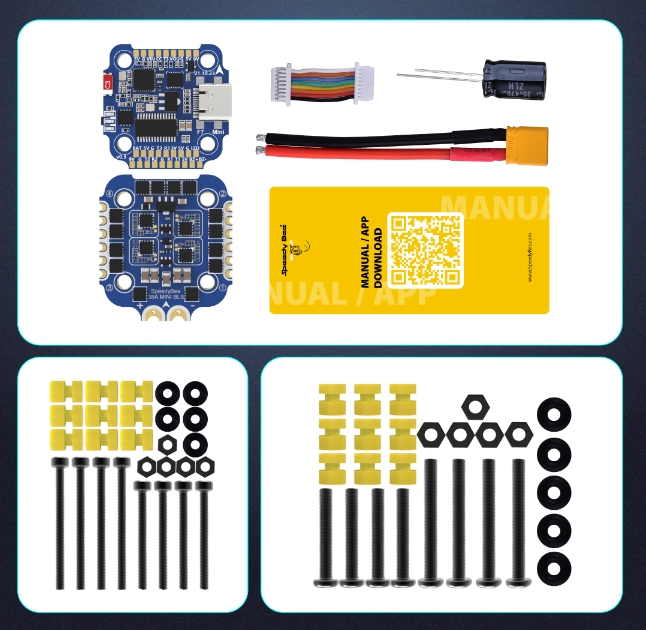 [STACK 20X20] SpeedyBee F7 Mini 35A 3-6S 8-bit บอร์ดคอนโทร และ สปีด ขนาด 20x20
