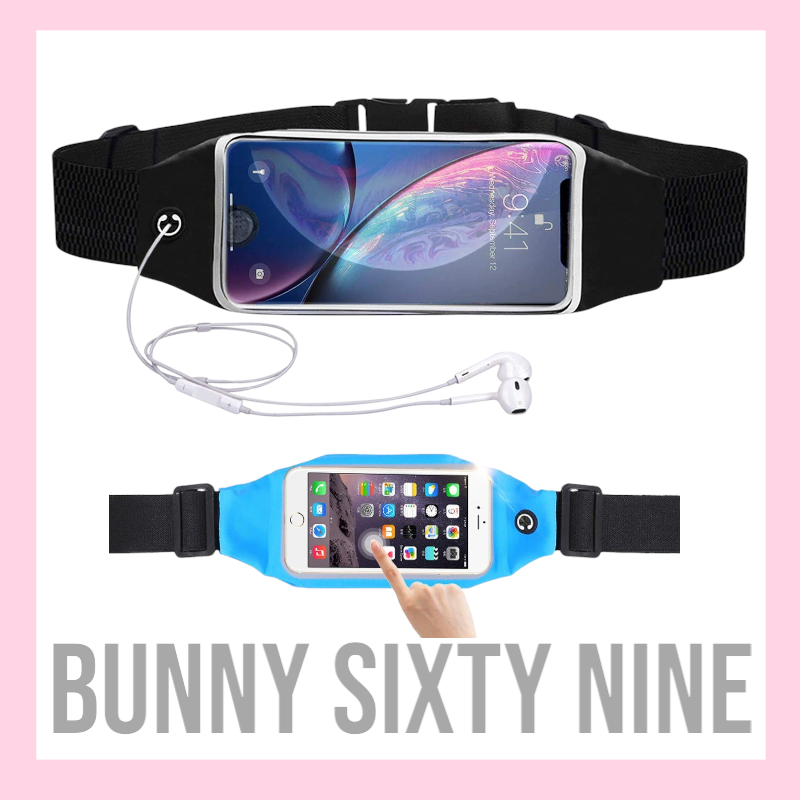 กระเป๋าออกกำลังกาย กระเป๋าคาดเอวสำหรับใส่โทรศัพท์มือถือ สัมผัสหน้าจอสำหรับผู้ชายและผู้หญิง SK08