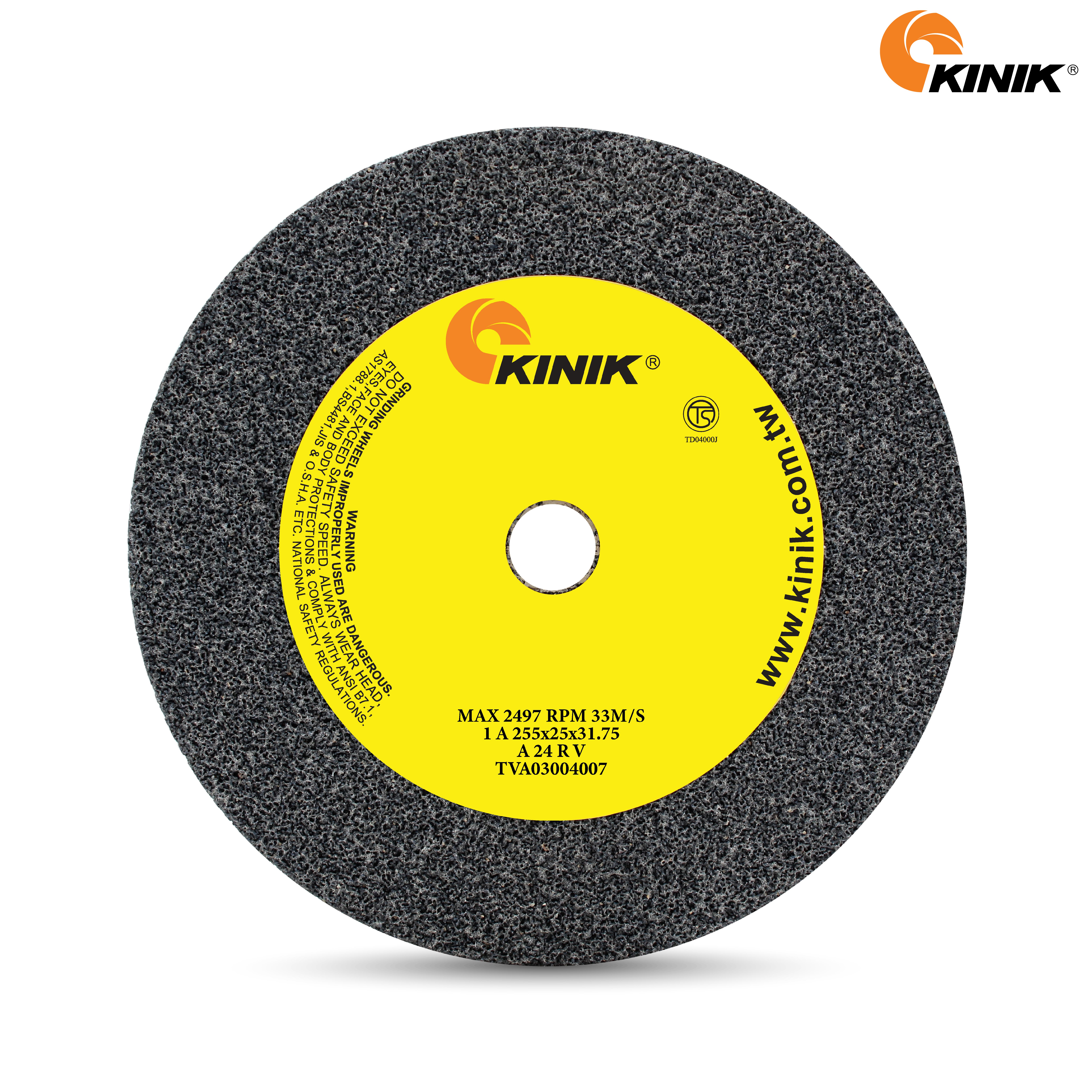 หินเจียร KINIK A24RV1A 255x25x31.75 mm.