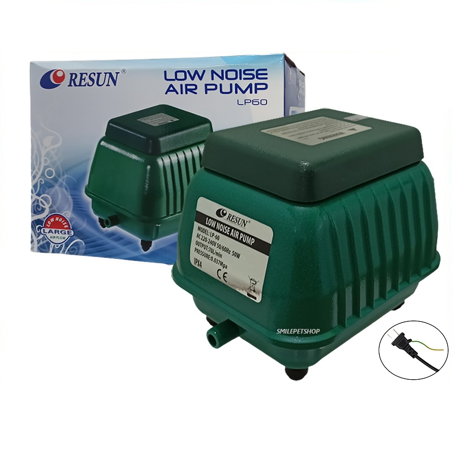 RESUN LP-60 (ปั๊มลม เสียงเงียบ แรงลม 70 L/min ของแท้ประกันศูนย์ Resun ประเทศไทย)