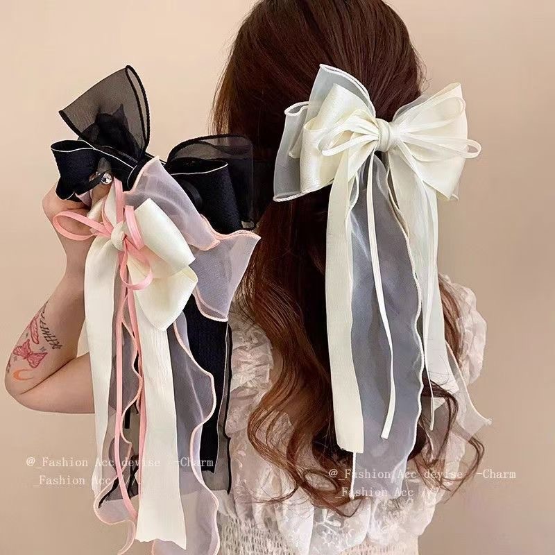 กิ๊บติดผม กิ๊บหนีบผม โบว์ สไตล์เกาหลี หรูหรา แฟชั่นสําหรับผู้หญิง