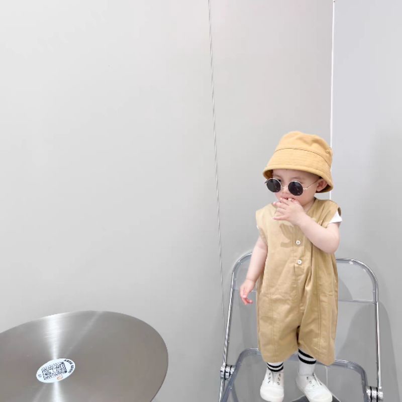 ชุดแคมปิ้ง ชุดเที่ยวซาฟารีเวิลด์เด็ก ชุดเอี๊ยมเด็ก (เสื้อแขนกุด+ชุดเอี๊ยม) 🇹🇭พร้อมส่งในไทย🇹🇭