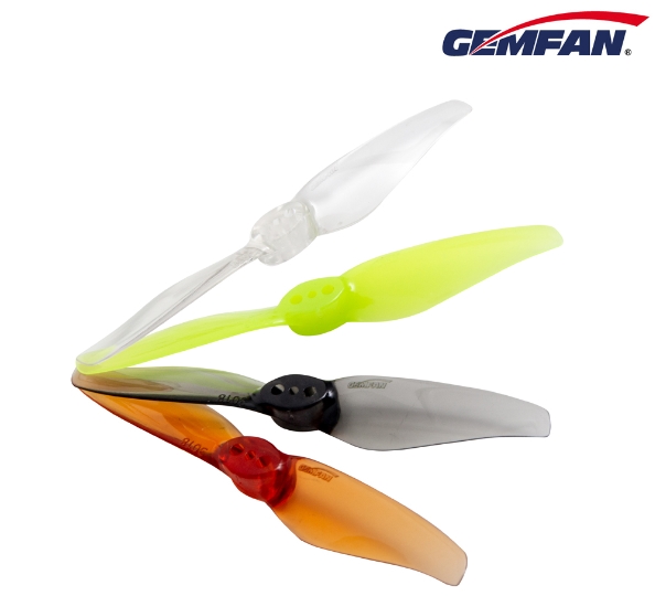 Gemfan 3018 Hurricane Durable 2เบลด (3x1.8) 3Inch Prop มีแกน 1.5mm 2.0mm 1ถุง 8ใบ สุ่มสี