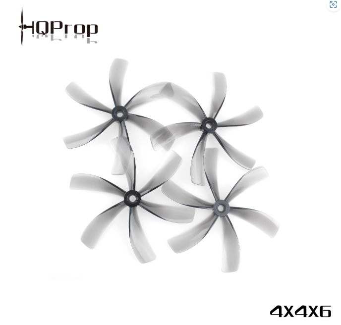 HQProp Duct-4X4X6 for Cinewhoop ใบพัด 4นิ้ว 6เบลด 1ถุง 4ใบ