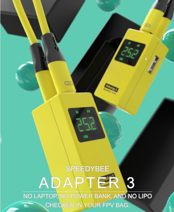SpeedyBee Adapter 3 Micro USB 1-6S XT60 & PH2.0 ใช้เซ็ทลำผ่านมือถือ เชื่อมต่อ
