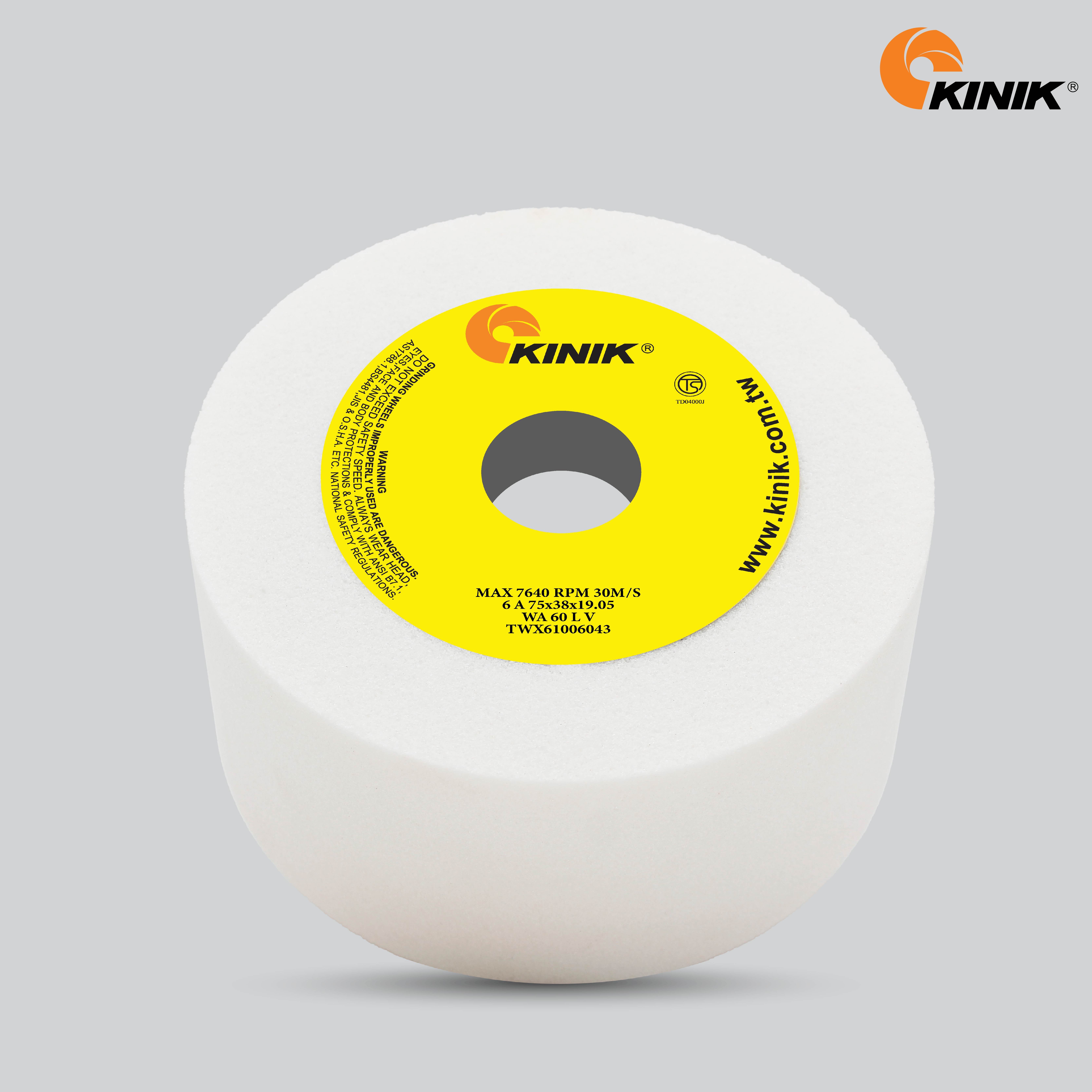 หินถ้วยตรง KINIK WA60LV6A 75x38x19.05 mm.