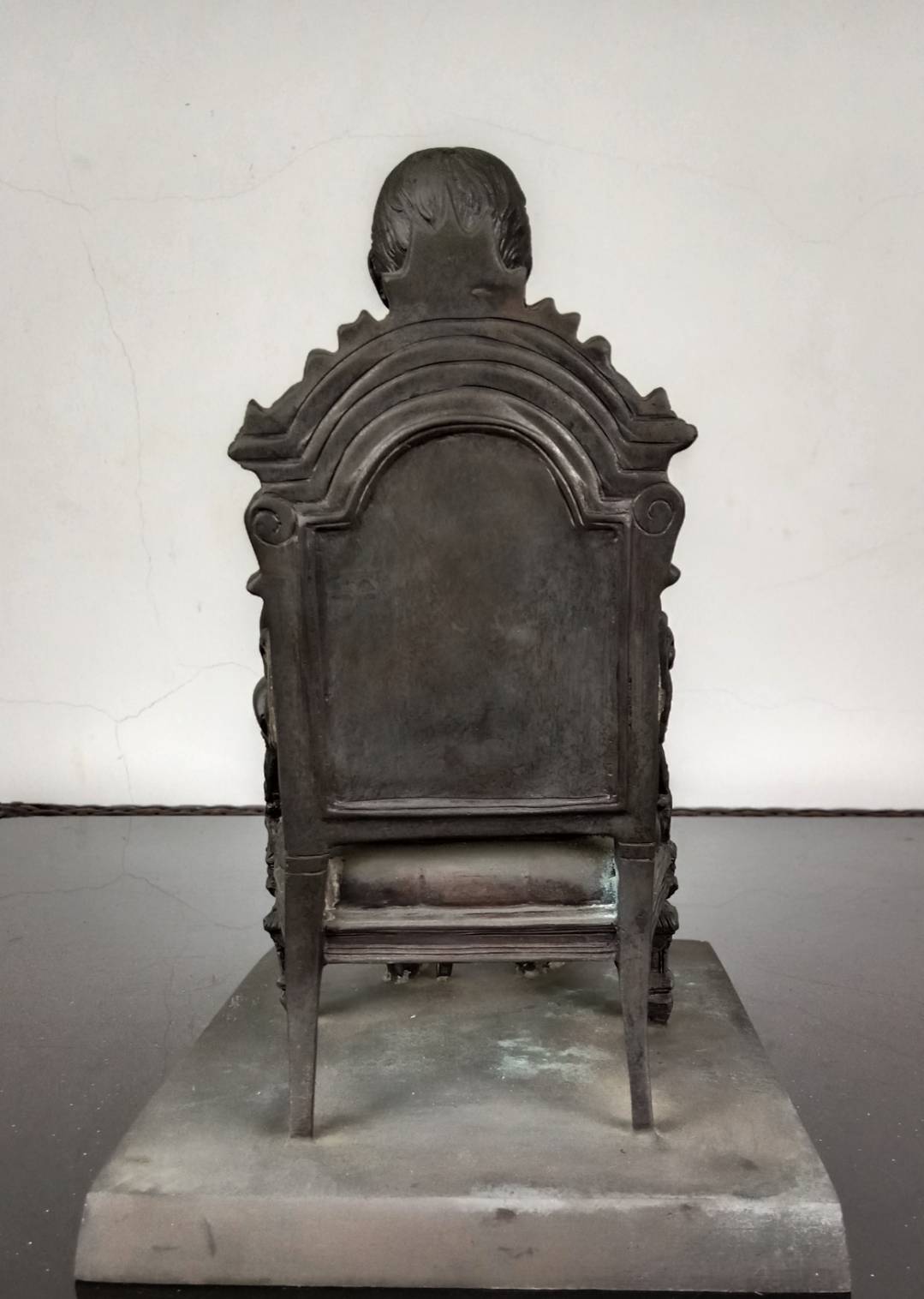 435.พระบรมรูปหล่อในหลวงรัชกาลที่5 พระบาทสมเด็จพระปรมินทรมหาจุฬาลงกรณ์ พระจุลจอมเกล้าเจ้าอยู่หัว ทรงประทับนั่งบัลลังก์