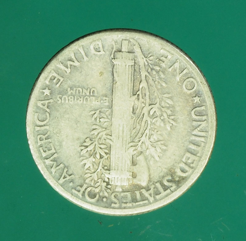 B2450 เหรียญกษาปณ์เงินตราต่างประเทศ 1 ไดร์ เนื้อเงิน 17