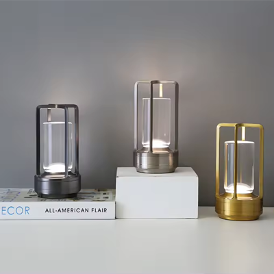 โคมไฟตั้งโต๊ะ Table desk Lamp Aluminum alloy Gold touch-type stepless dimming