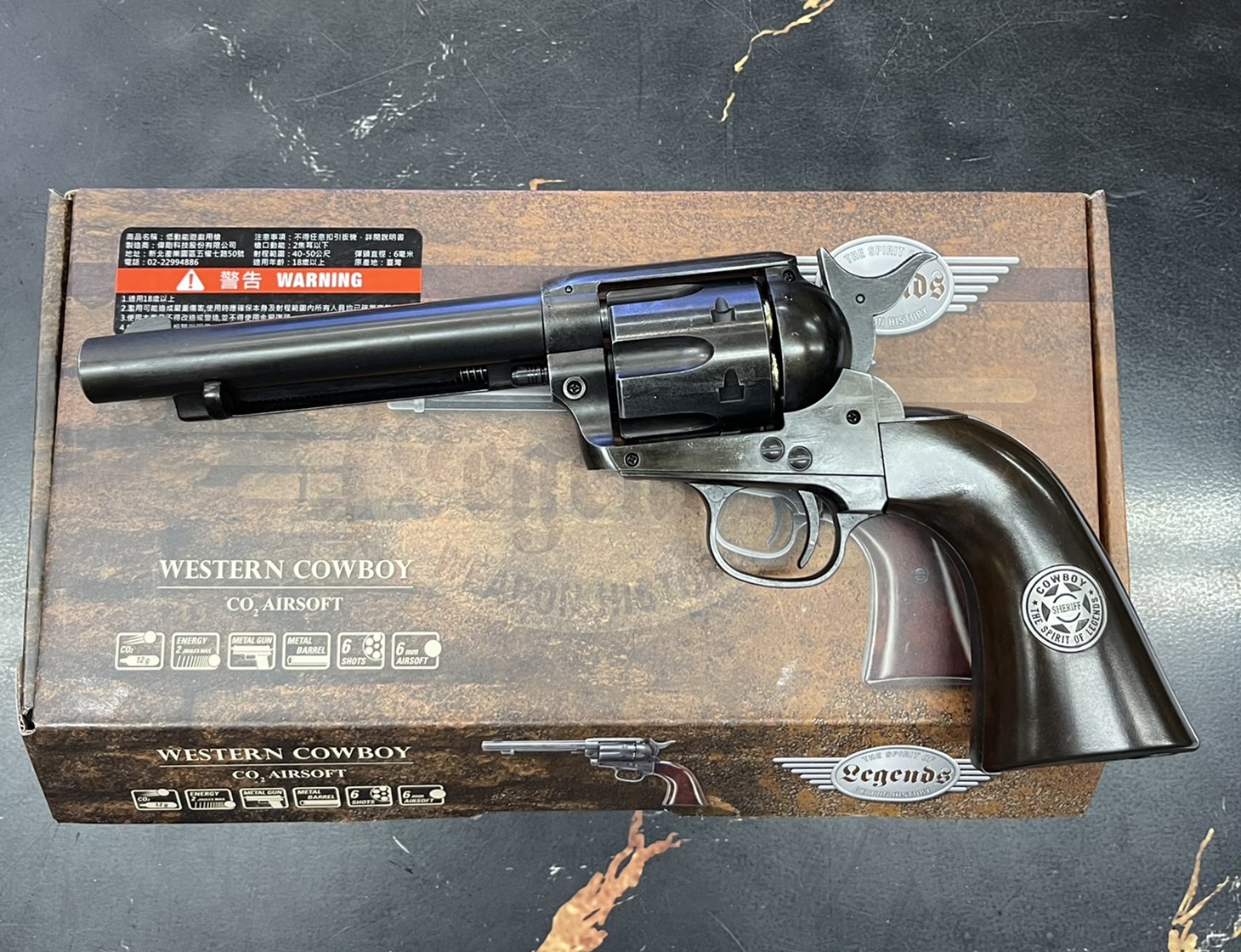 Umarex Colt SAA โม่ Cowboy Co2 - Antique Black