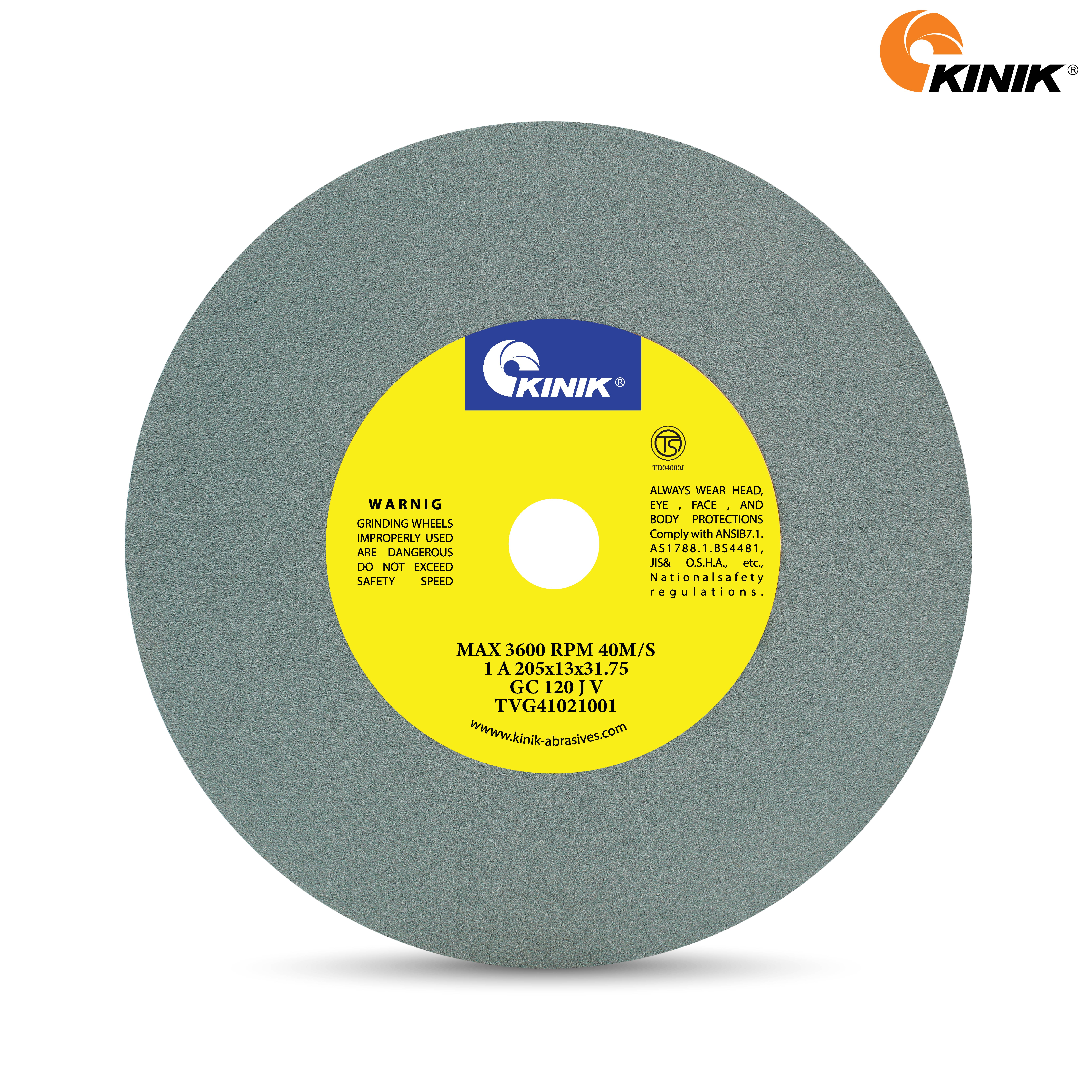 หินเจียร KINIK GC120JV1A 205x13x31.75 mm.