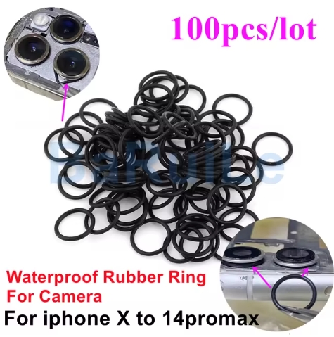 ซีลกันน้ำกล้องหลัง สำหรับIPX/XR/XS/11/12/13mini/14ProMax (กล่อง100ชิ้น) เอาไปแยกขาย (แพ็คละ10 ชิ้น)