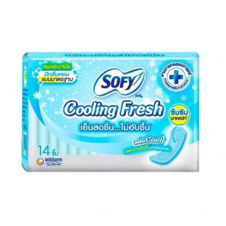 8851111285013 โซฟี แผ่นอนามัย คูลลิ่งเฟรช แบบมาตรฐาน14ชิ้น