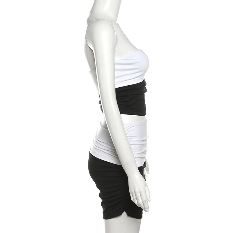 ชุดเซท เกาะอก+กระโปรง รหัส CN2808