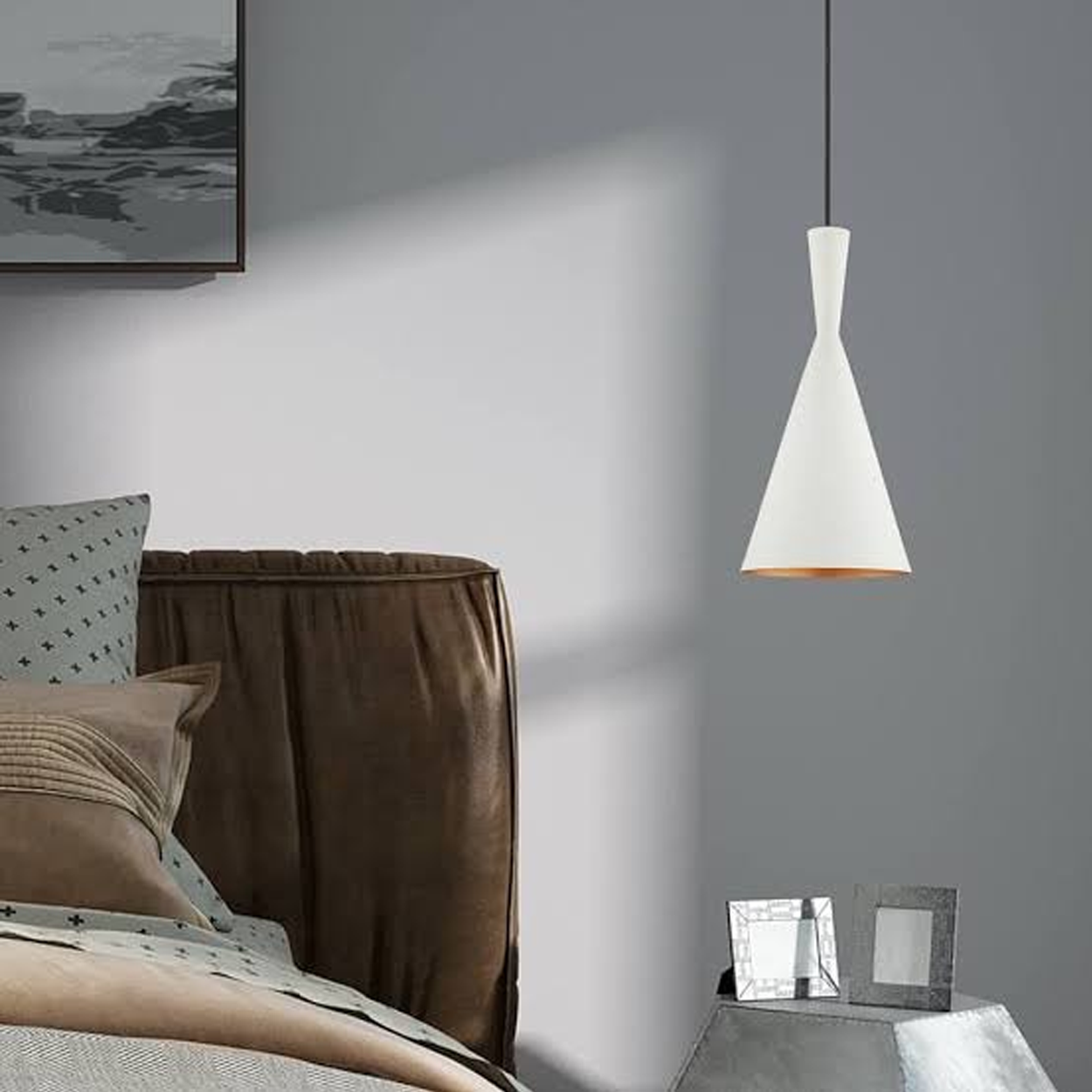 โคมไฟแขวนเพดาน Pendant Lamp Alminum Black LED E27x1 IP20