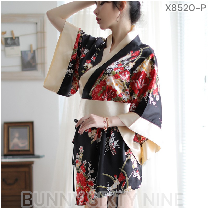 เสื้อกิโมโน คอสเพลย์กิโมโน ครบเซท