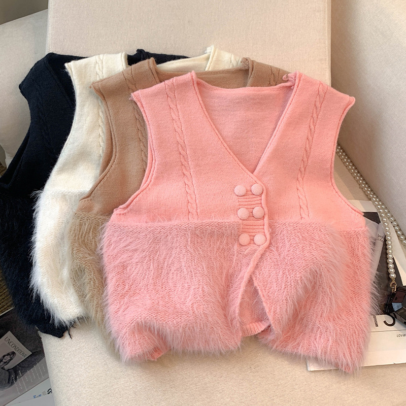 เสื้อไหมพรม สีชมพู รหัส A304