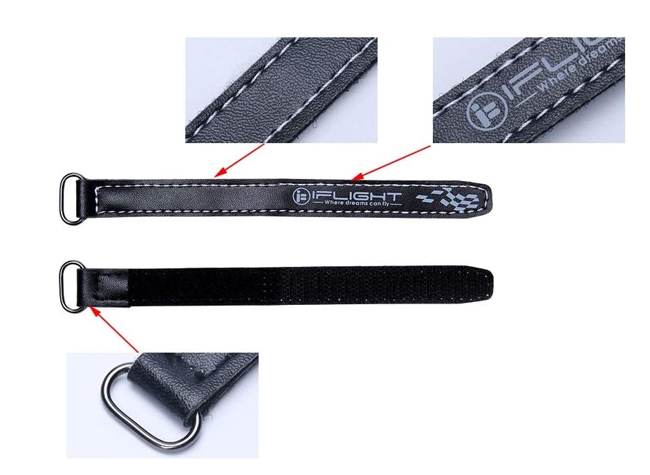 iFlight 10pcs 15x150mm Microfiber PU Leather Lipo Battery Straps สายรัดแบต อย่างเหนียว