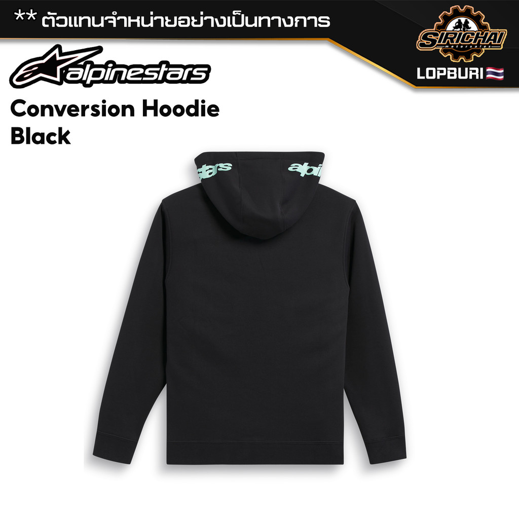 เสื้อ เสื้อฮู้ด Alpinestars Conversion Hoodie Black ของแท้ 100%✅