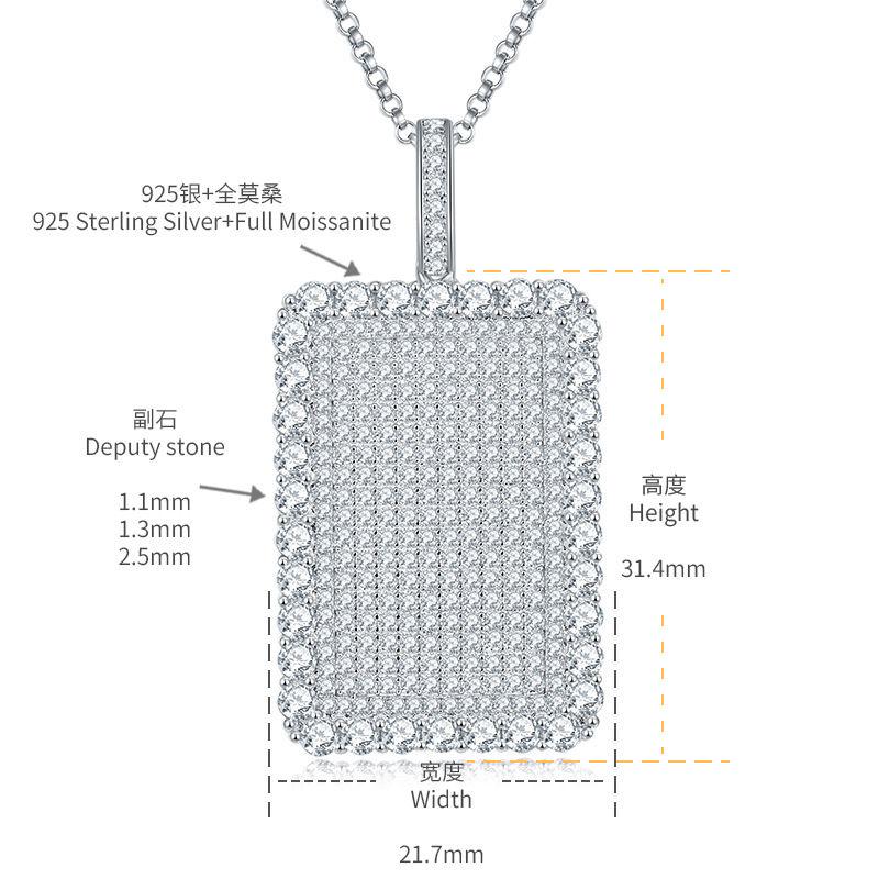 [สั่งผลิต] P3-0079 สร้อยคอเพชรโมซาไนท์ 2.19 กะรัต 40+5 CM.