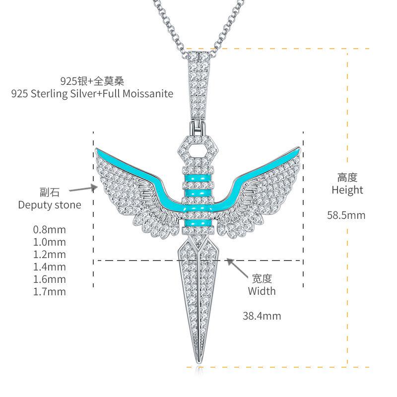 [สั่งผลิต] P3-0077 สร้อยคอเพชรโมซาไนท์ 4.43 กะรัต 40+5 CM.