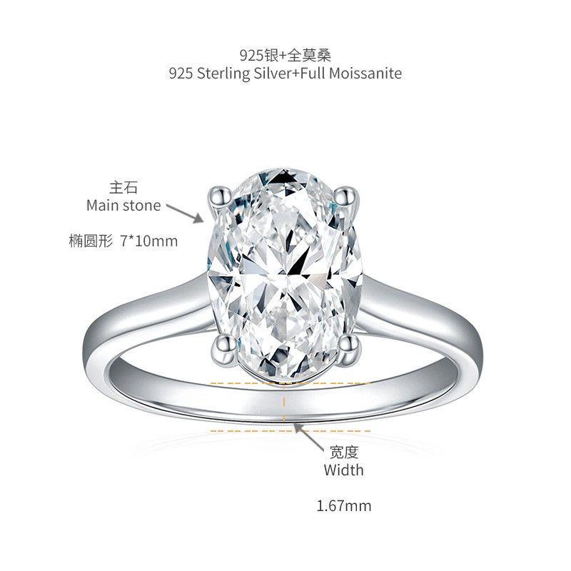 [สั่งผลิต] R3-0031 แหวนเพชรโมซาไนท์ 2.5 กะรัต