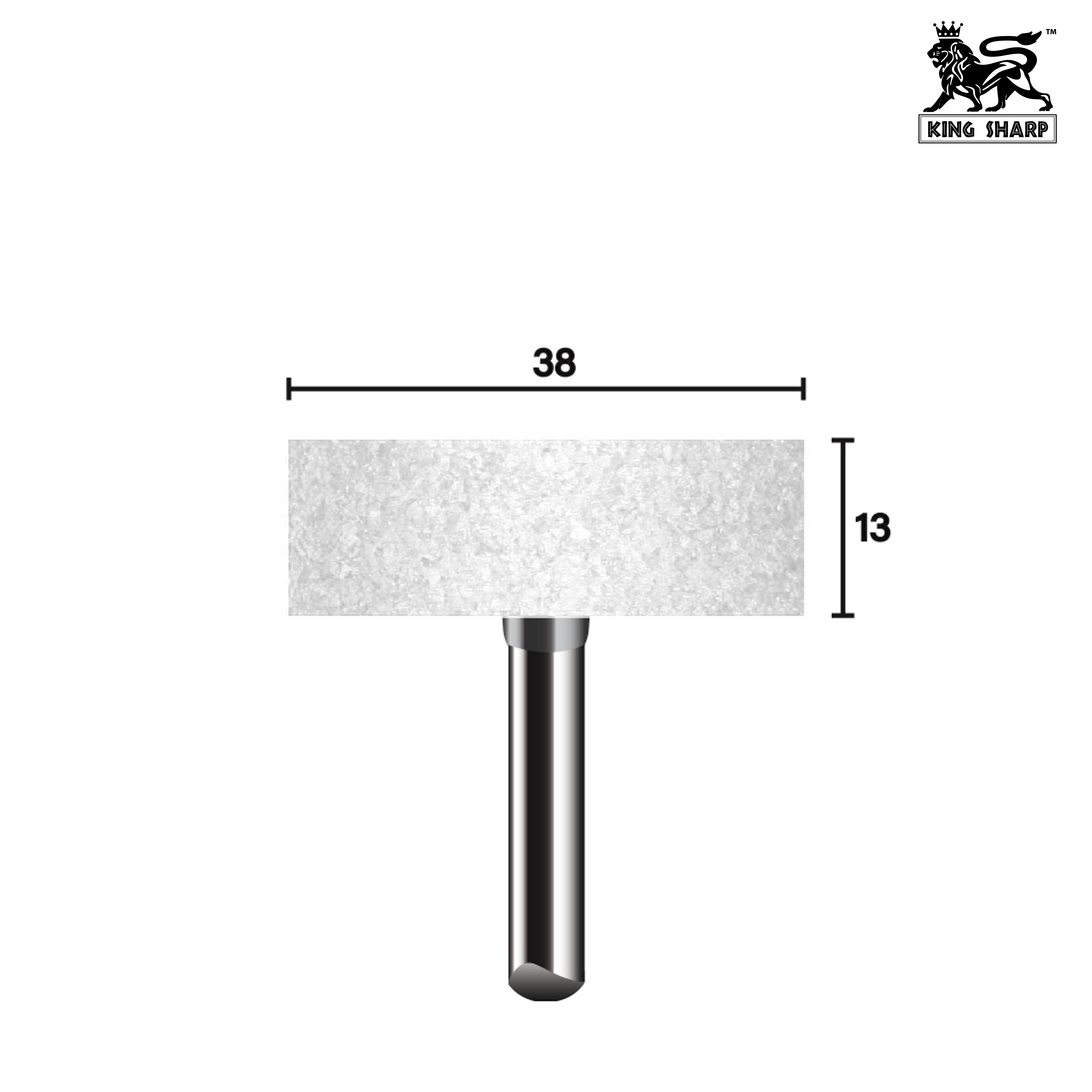 หินเจียรมีแกน KINGSHARP W236 WA46PV40 38x13x6 mm.