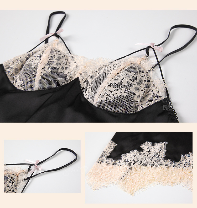 ชุดนอนซาติน เซ็กซี่ สไลต์ฝรั่งเศษ 💥พร้อมส่งในไทย💥