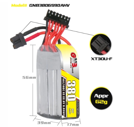 แบต GNB 6เซล 300-5000mah HV XT30 XT60 XT90 แบตสำหรับ RC รถ เรือ เครื่องบิน โดรน หุ่นยนต์ มีให้เลือกหลายขนาดความจุ
