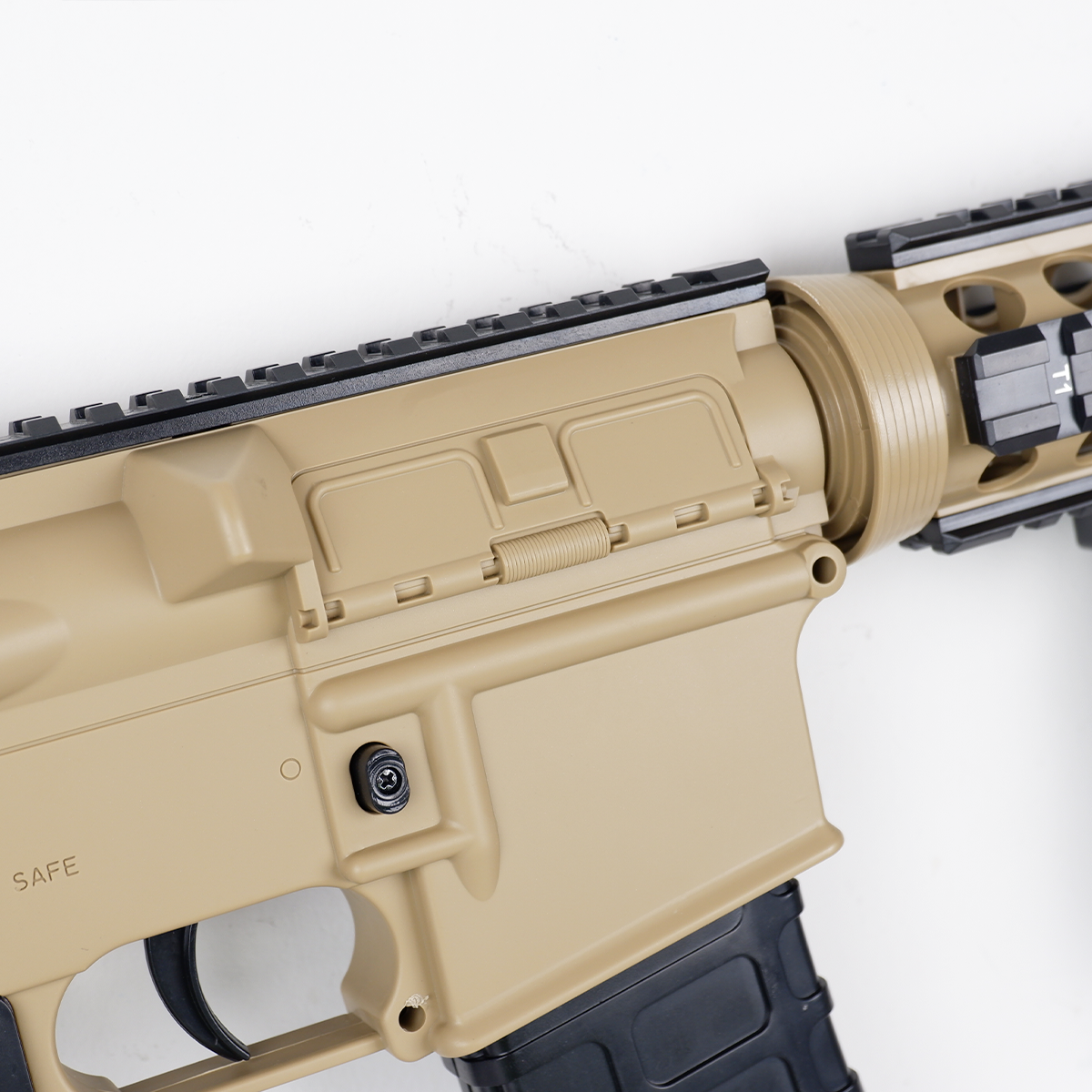 (48)M4A1 สีทราย 170FPS ปืนเจลไฟฟ้า ของเล่น ยิงรัวได้ Semi Auto ได้