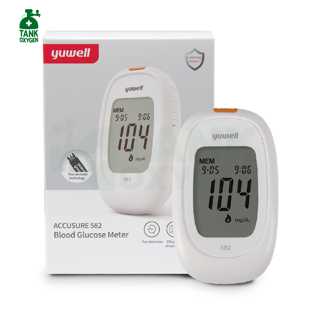 เครื่องตรวจวัดระดับน้ำตาลในเลือด YUWELL Blood Glucose Monitoring System รุ่น 582