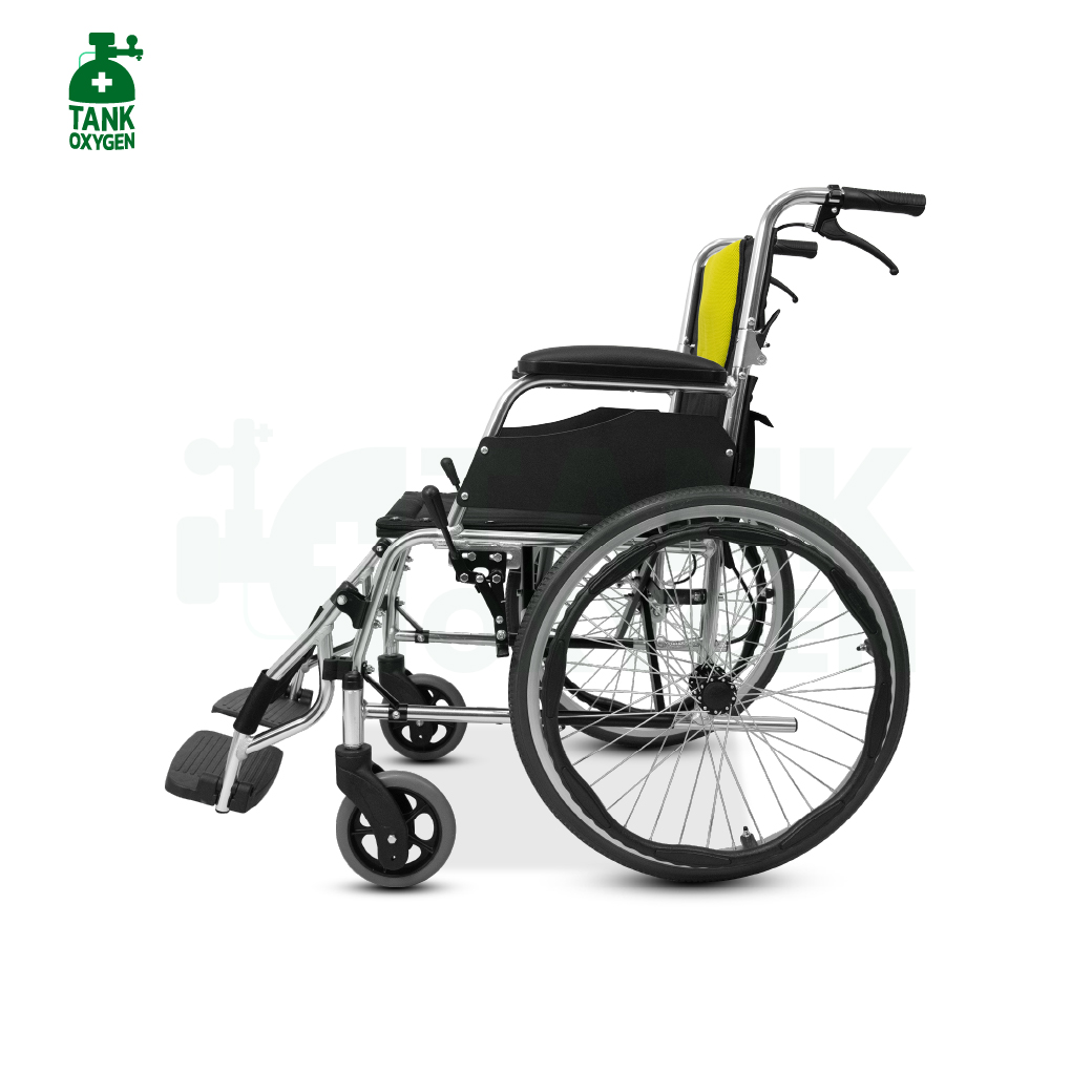 รถเข็นผู้ป่วย รถเข็นผู้สูงอายุ วีลแชร์ผู้สูงอายุ (Wheelchair) ยี่ห้อYUWELL รุ่น H053C รับประกันศูนย์ไทย 1 ปี
