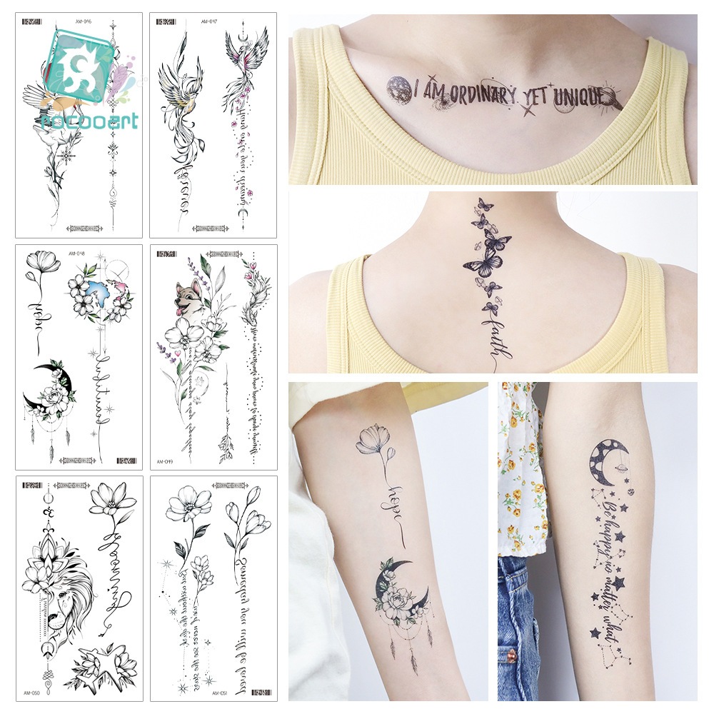 สติ๊กเกอร์ TATTOO ลอกง่าย ติดทน กันน้ำกันเหงื่อ