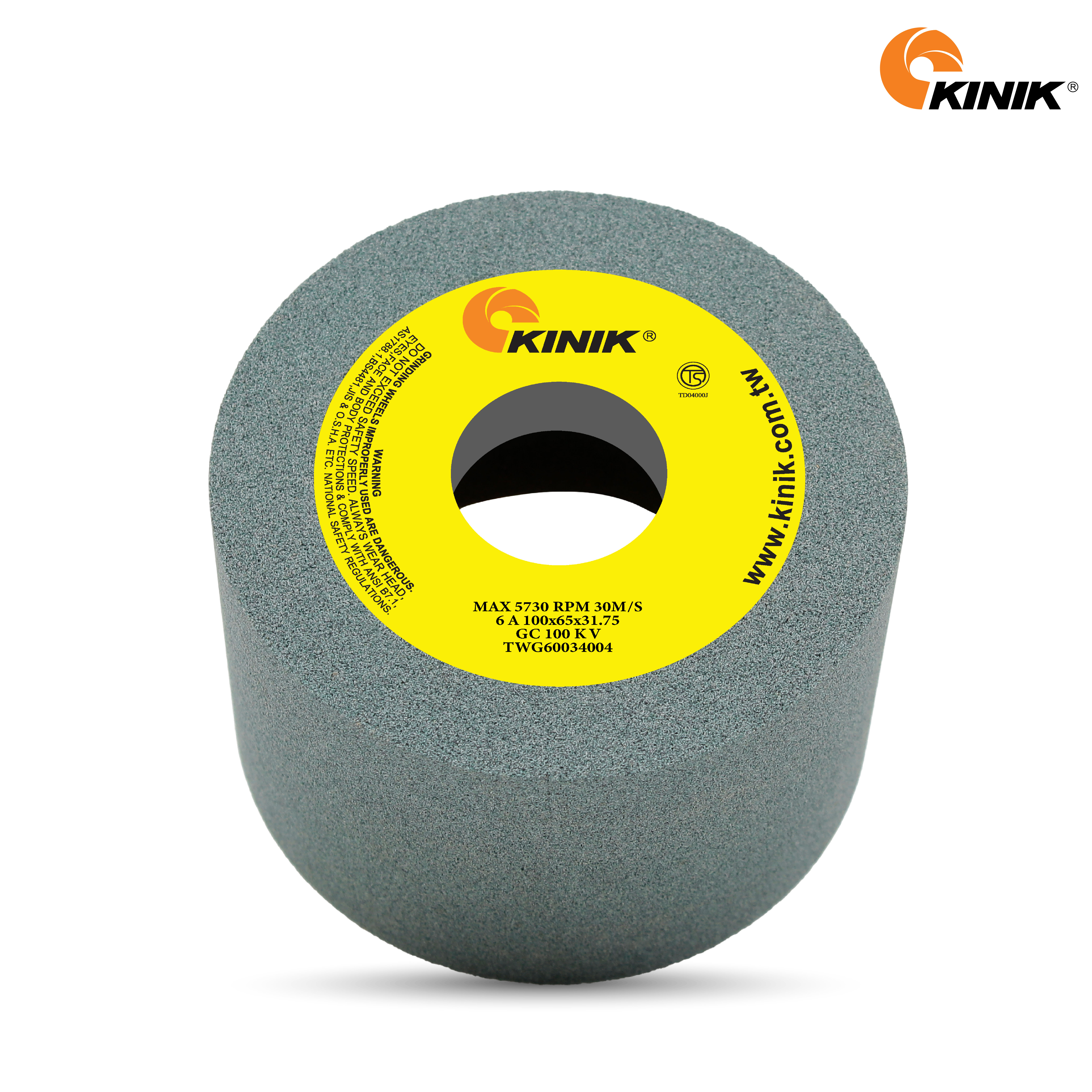 หินถ้วยตรง KINIK GC100KV6A 100x65x31.75 mm.