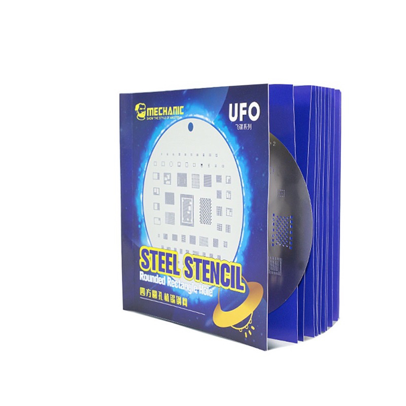 STEEL STENCIL แผ่นเพลทบอลขา 10 in 1 UFO I Phone Series Ip 6-13Pro Max