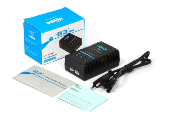 Imax B3 20W 1.6A Compact Balance Charger Lipo Battery 2S 3S