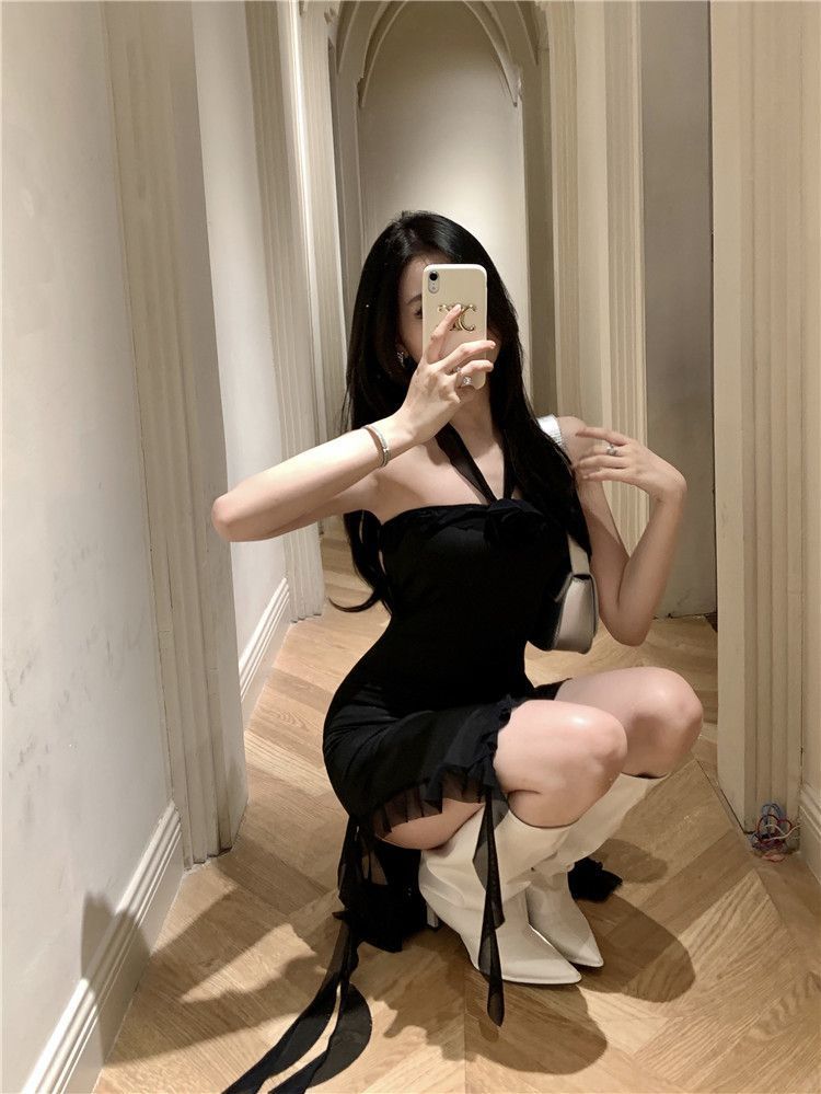 เดรสเกาะอก ช่อกุหลาบ คอนเสิร์ต รหัส EDM2549