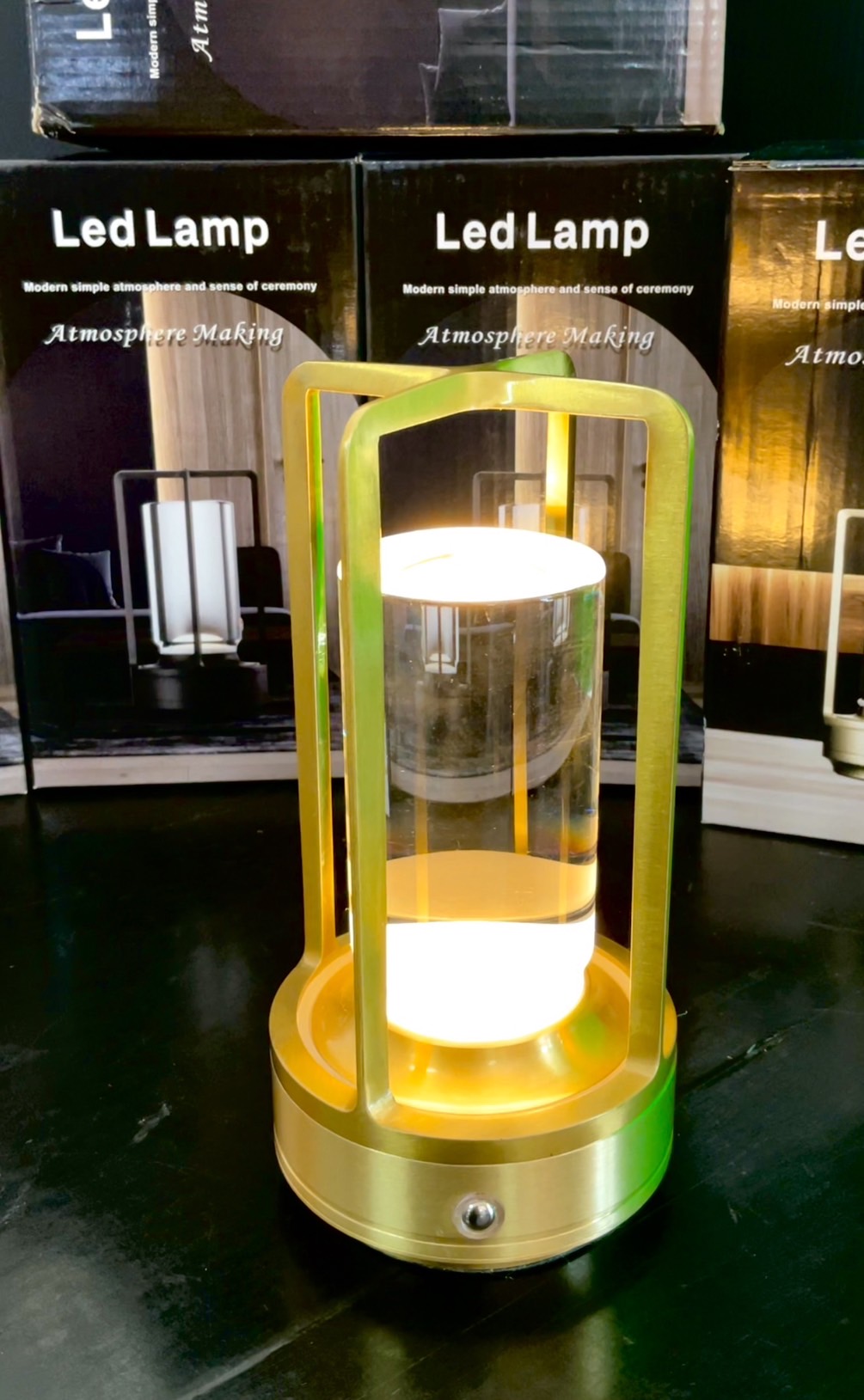 โคมไฟตั้งโต๊ะ Table desk Lamp Aluminum alloy Gold touch-type stepless dimming