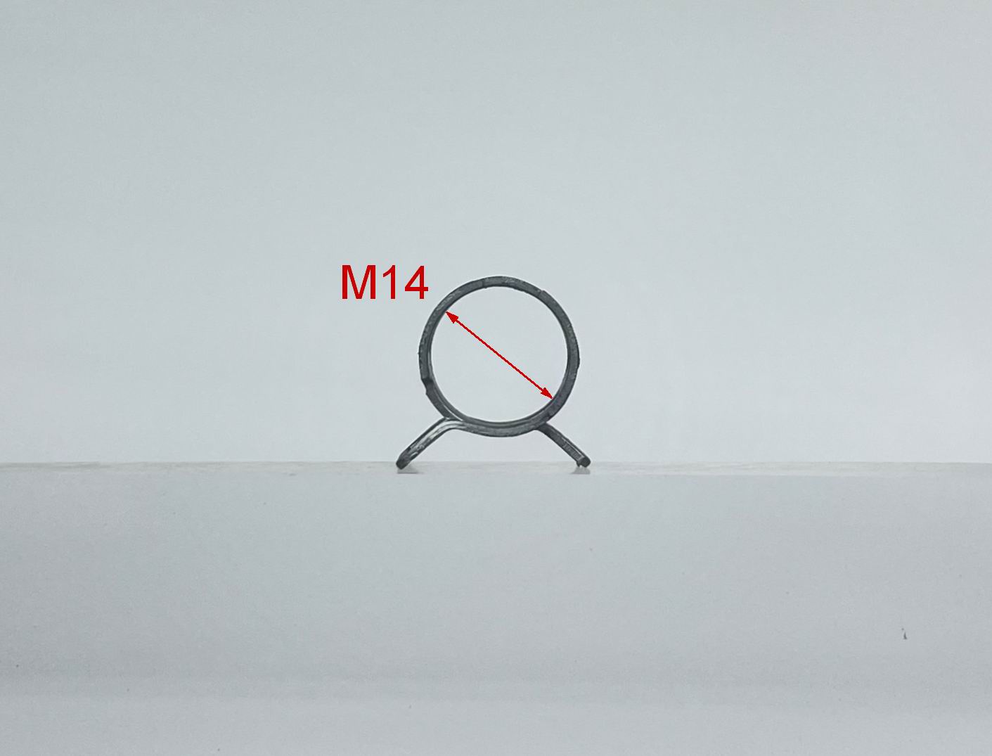 คลิ๊ปสปริงรัดสาย M14 (แพ็คละ 20 ตัว)