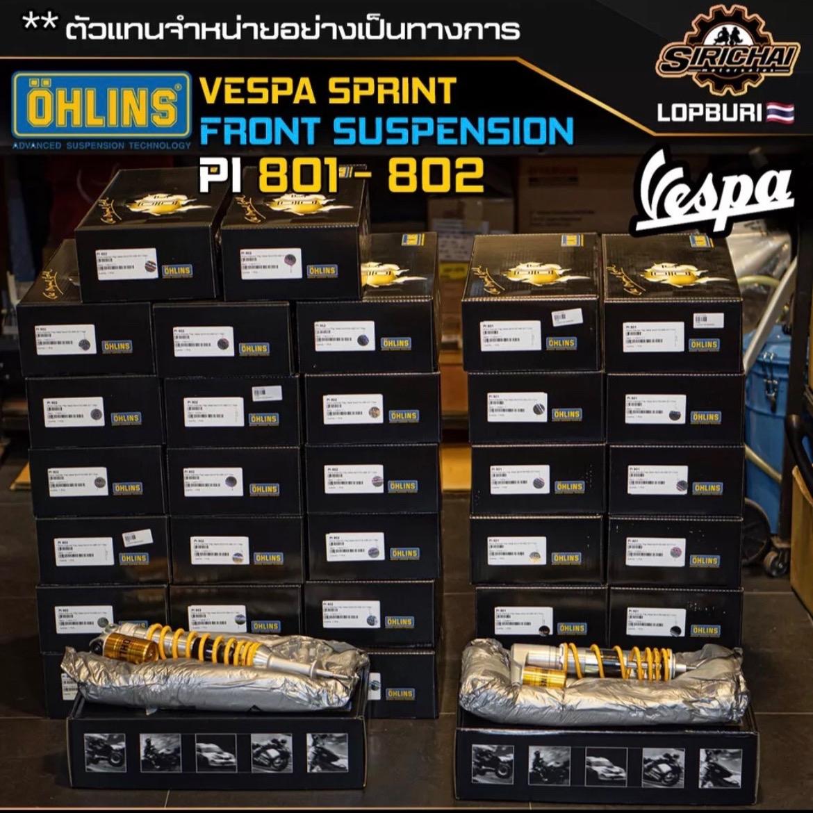 โช๊คหน้า Ohlins PI 801 Vespa Sprint ประกัน 2 ปี ( เลือกชำระเงินไม่ถูกต้อง ไม่จัดส่งทุกกรณี )
