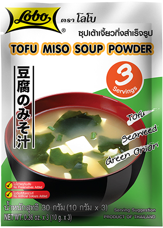 ซุปเต้าเจี้ยวกึ่งสำเร็จรูป 30 กรัม / Tofu Miso Soup 30 gram.