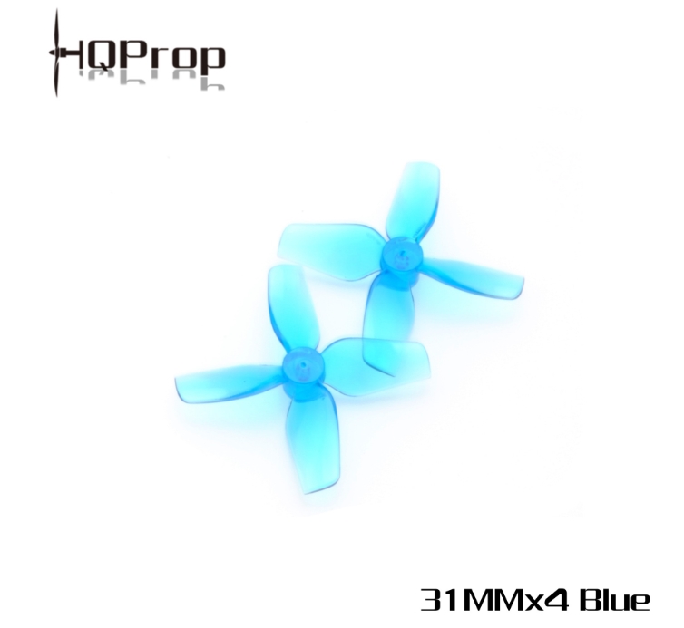 HQprop 31MMX4 รูแกน 1MM Shaft Micro Whoop Prop ใบพัดโดรนจิ๋ว tinywhoop 1ถุง 4ใบ