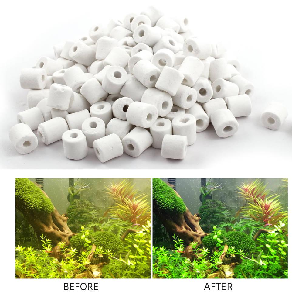 TIP Ceramic Ring (เซรามิคริง มีรูพรุนสูง ใช้เป็นที่อยู่ของจุลินทรีย์ สำหรับทำระบบกรอง)