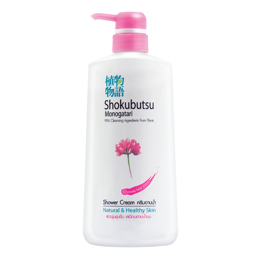 8850002851665 500ml.โชกุบุสซึครีมอาบน้ำขวดสูตรผิวนุ่มชมพู