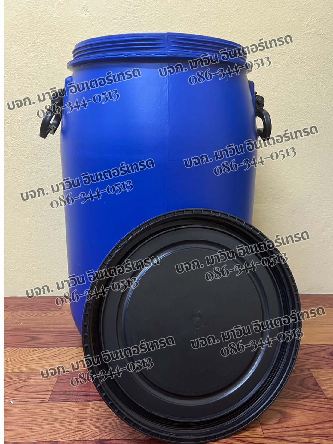 ถังเคมี พร้อมฝา 60 ลิตร มีหูหิ้ว