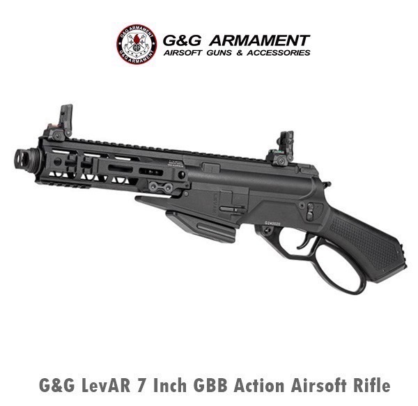 G&G LevAR 7 Inch GBB Action Airsoft Rifle