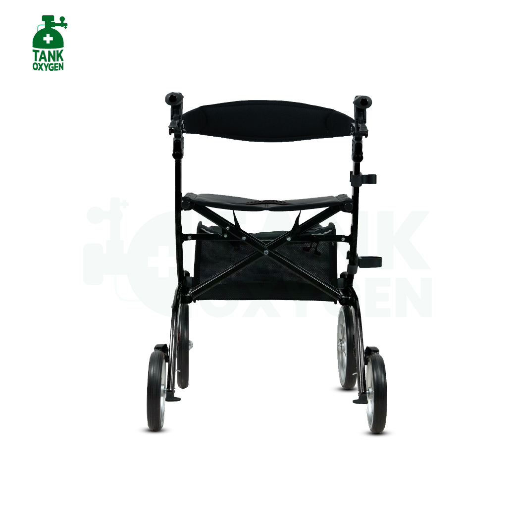 Nitro Rollator แบรนด์ Drive Medical (Debilbiss) วอล์คเกอร์ 4 ล้อ อุปกรณ์ช่วยพยุงเดิน อุปกรณ์ฝึกเดิน
