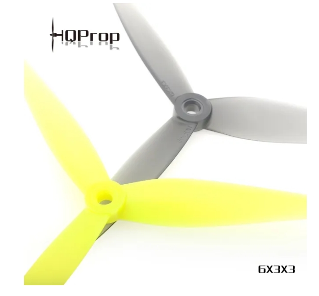 HQProp 6X3X3 (2CW+2CCW)-Poly Carbonate ใบพัดโดรน 2นิ้ว 1ถุง 4ใบ สุ่มสี