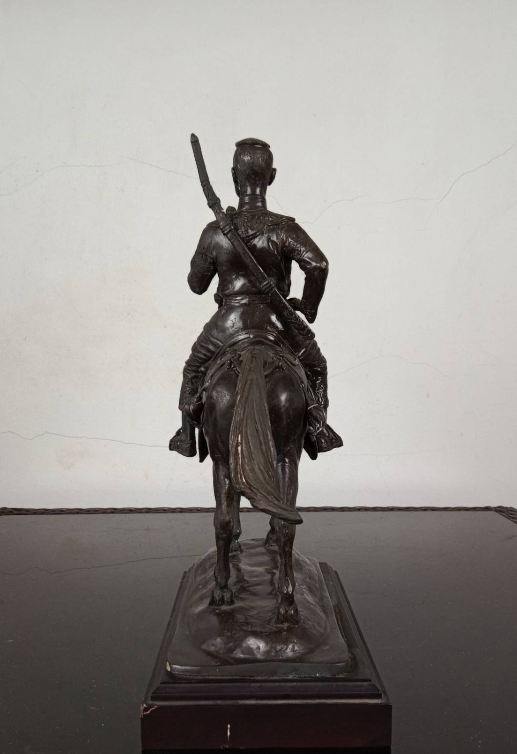 530.พระบรมรูปหล่อสมเด็จพระนเรศวรมหาราชทรงม้าศึก