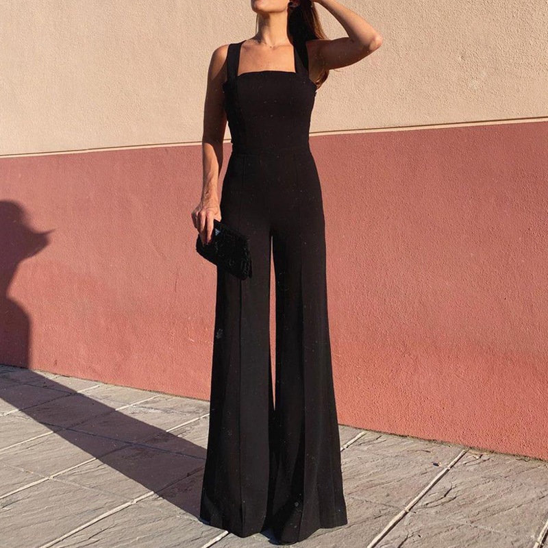 จั้มกางเกงขาบยาว ดำ ไขว่หลัง LUXURY รหัส LY088